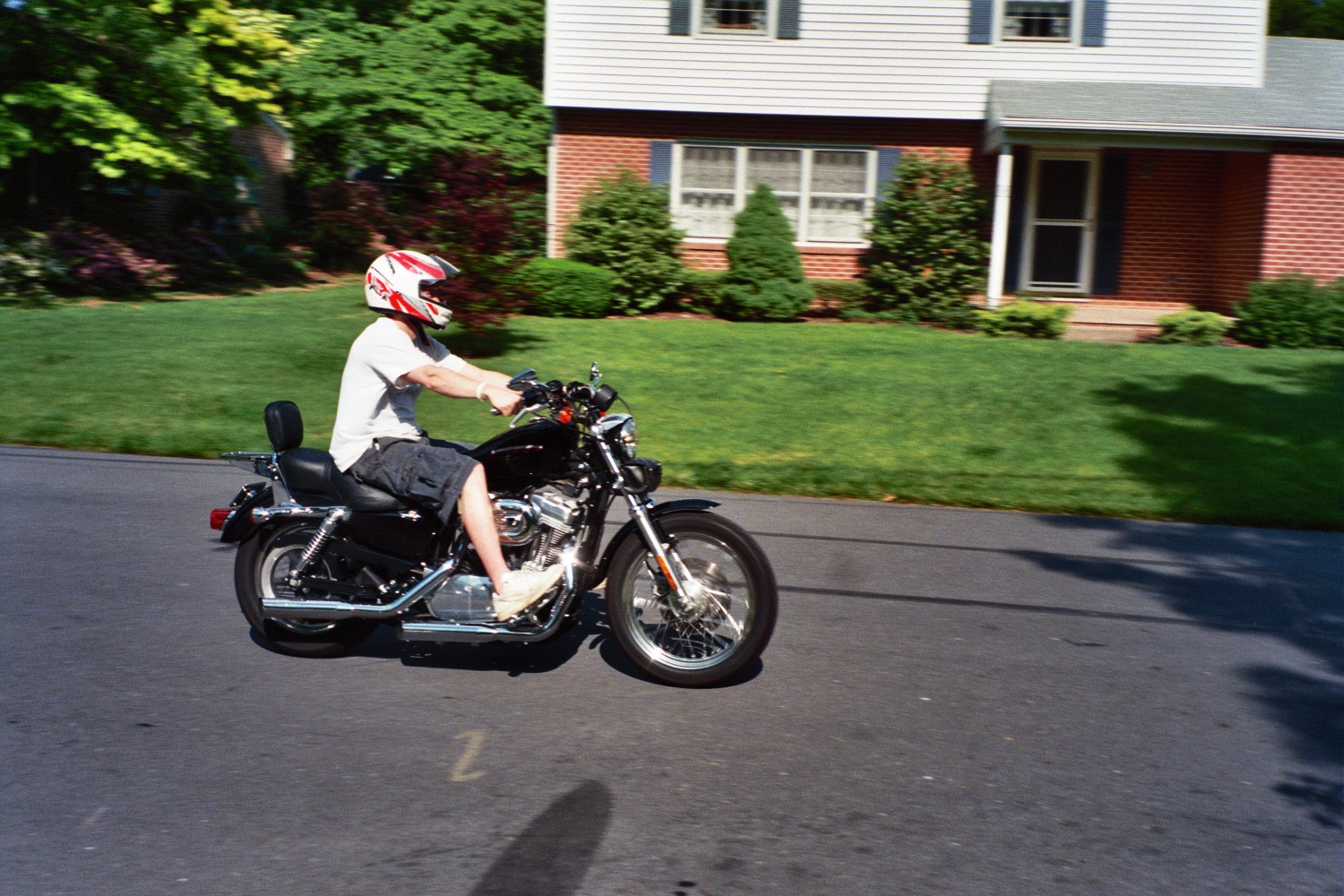 Sonny Boy Landon on Dad's new Harley...
