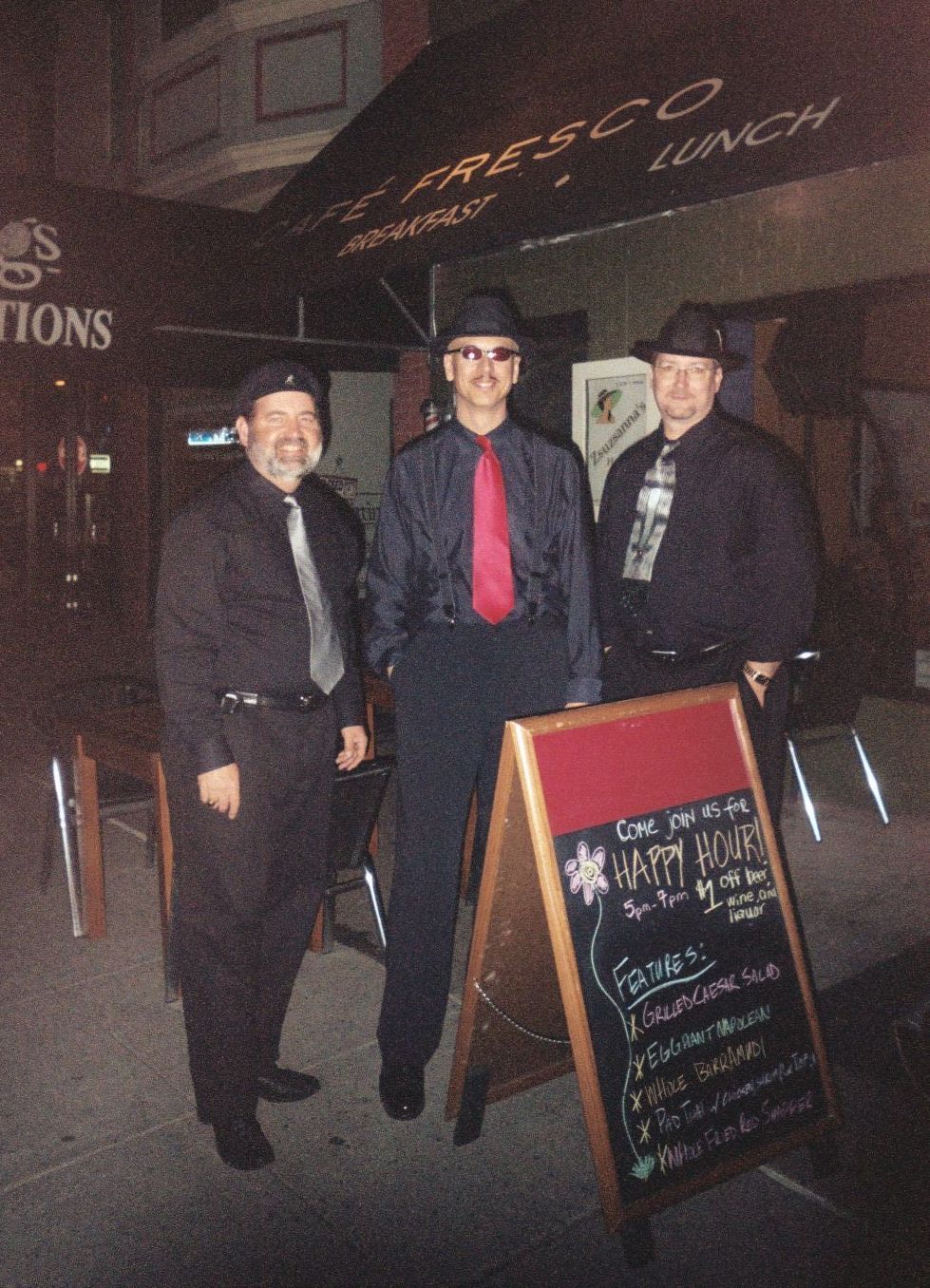 The Band in front of Cafe Fresco on Second Street in Harrisburg
April 2006
