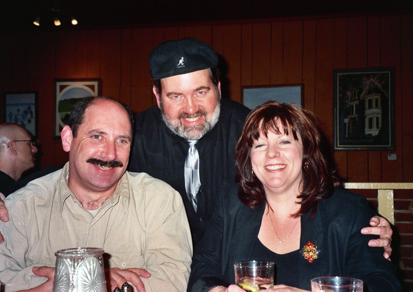Fan's at Scott's Grill Mediterranean
Steve & Charlene from the Trefz & Bowser Funeral Home in Hummelstown love the Jazz Me boys...maybe Steve can do some make-up on the Wise Guy to make him look better...
