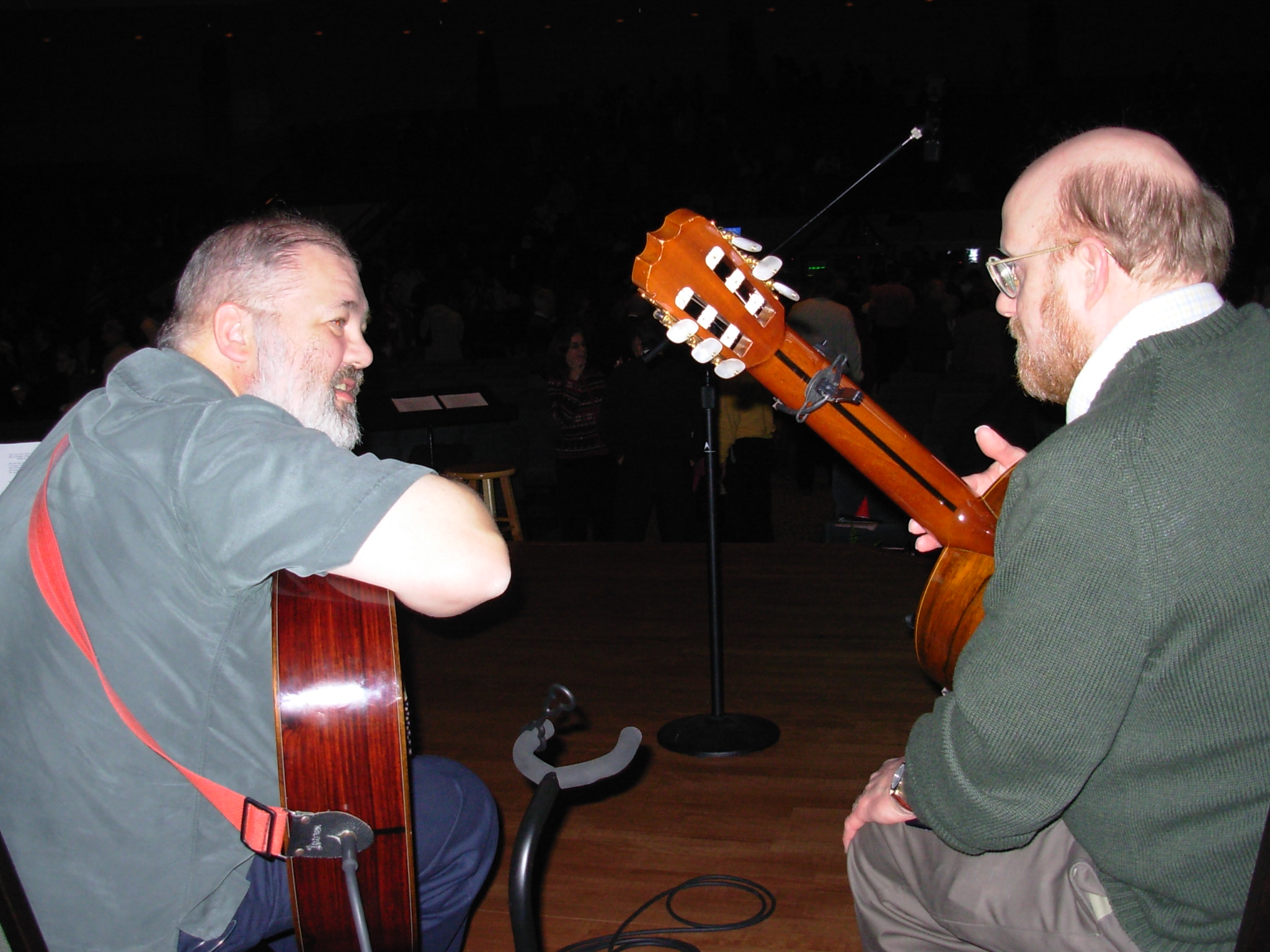classical guitarists geoff twigg & len zwally
I had the best seat in the house
