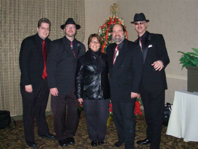 A rose between 4 thorns
Actually Joe, Doug, Lisa, Kirk, and Mitch at the Penn Harris Radisson New Year's event...
