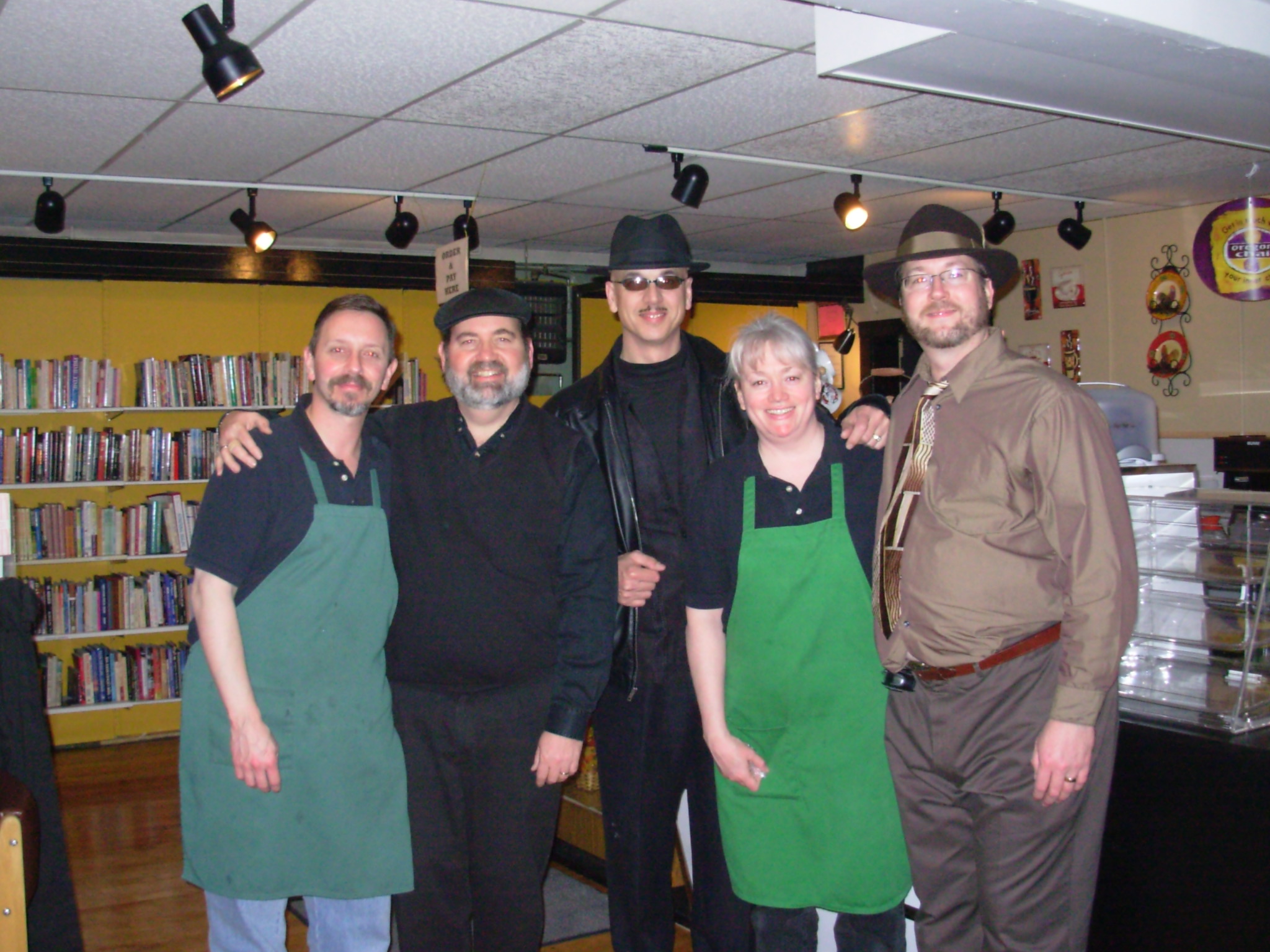 Pete & Tess with the Guys
Warm Hearts Cafe & Bookstore of Mechanicsburg
