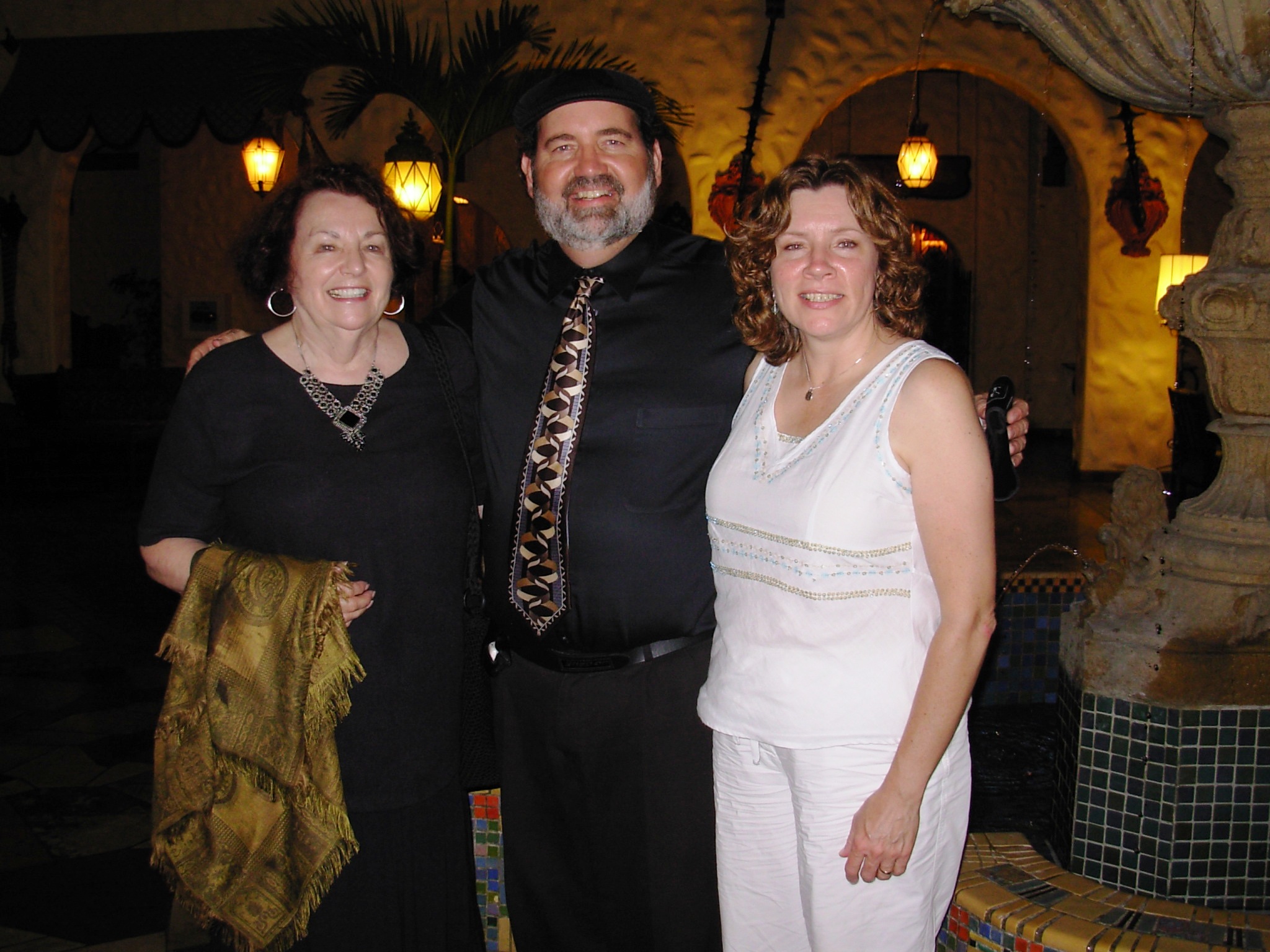 Hotel Hershey..the Wise Guy with Mom Arlene , and wife Pam after a Veranda show
