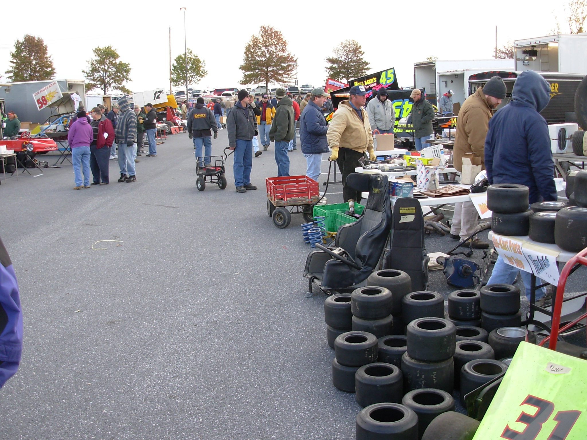 You can find almost everythin at the Racing Flea Market
