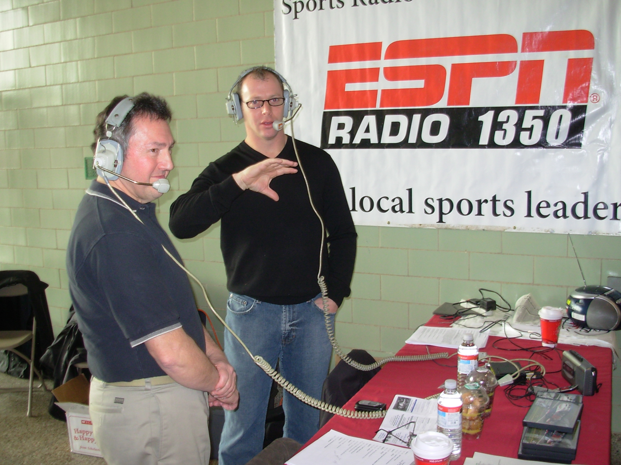 Hodnett live on the air with Mike Runkle
