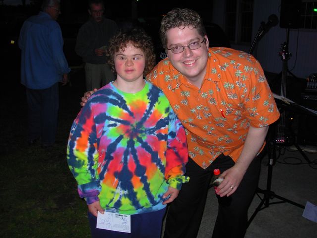 Young fan with Joe at Paradise Island Campground
