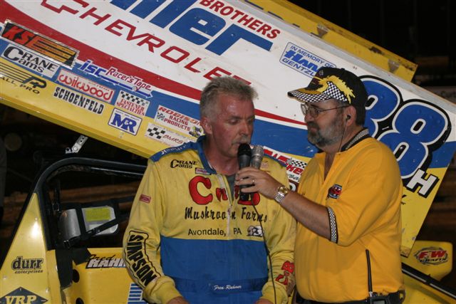 Track champion Fred Rahmer
Many times a great interview with the Wise Guy
