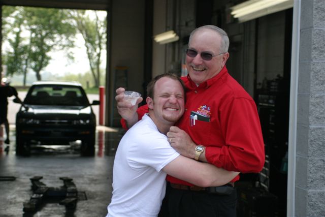 Son-in-law Jeff loves Jay Zimmerman
He gives more hugs than anyone we know...
