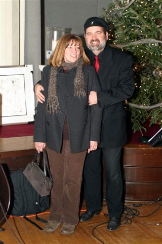 the Wise Guy and his wife  at the Second Floor Gallery in 2005
