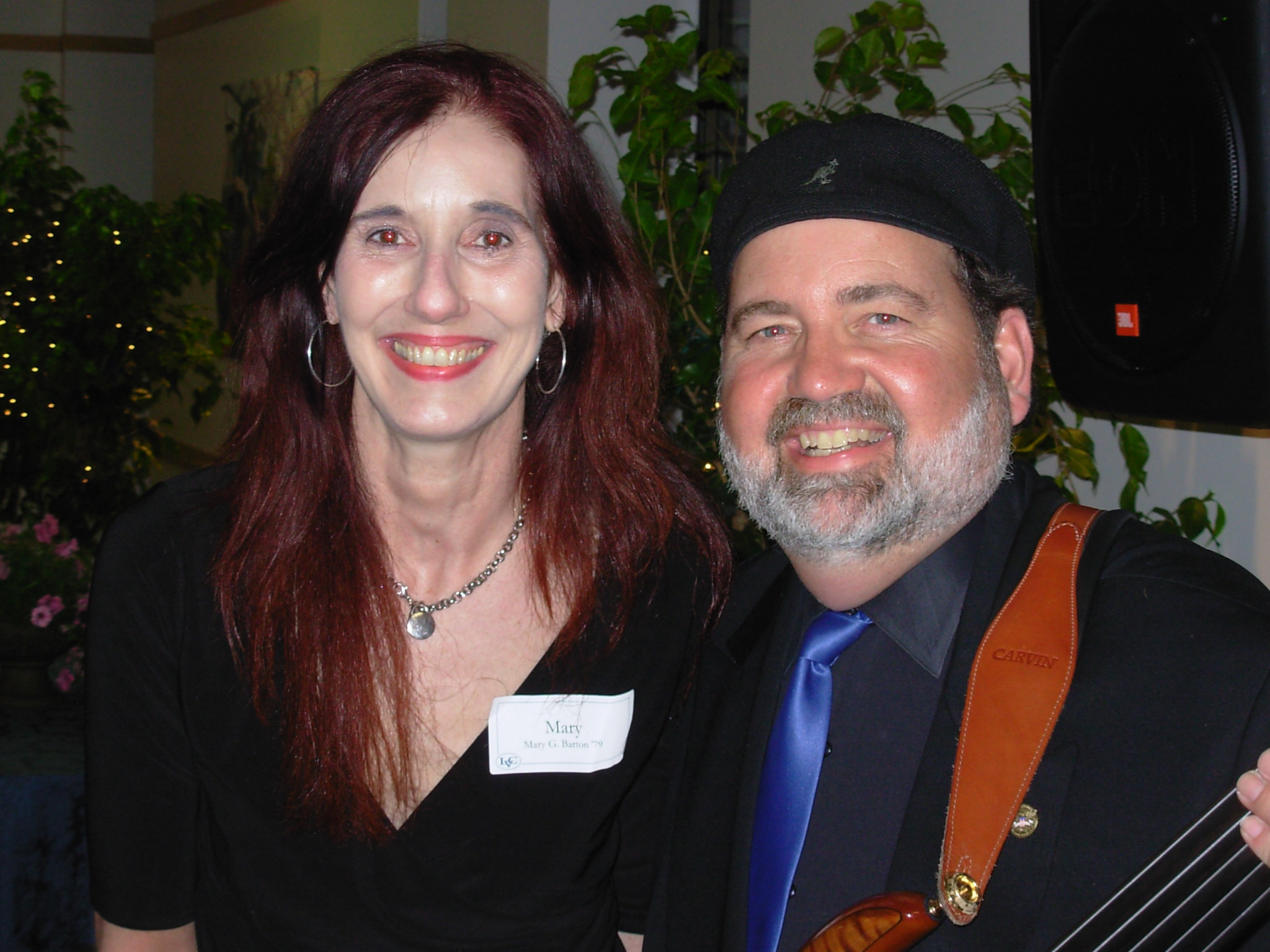 Kirk and class mate Celtic musician Mary Barton at Lebanon Valley College
