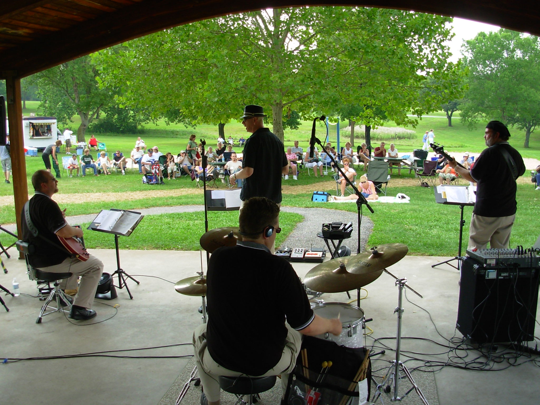 Performing at Music in the Park in Lower Allen July 2008
