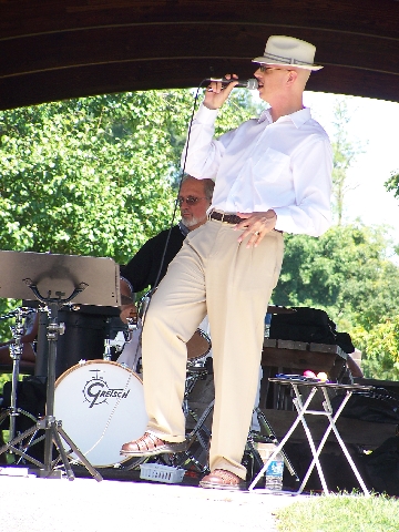 Mitch was high stepin' it at the Lower Allen Park event...
