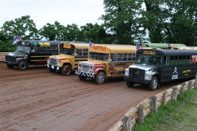 School Bus Racing
One of Susquehanna Speedway Park's most unique racing divisions during their parade lap.

