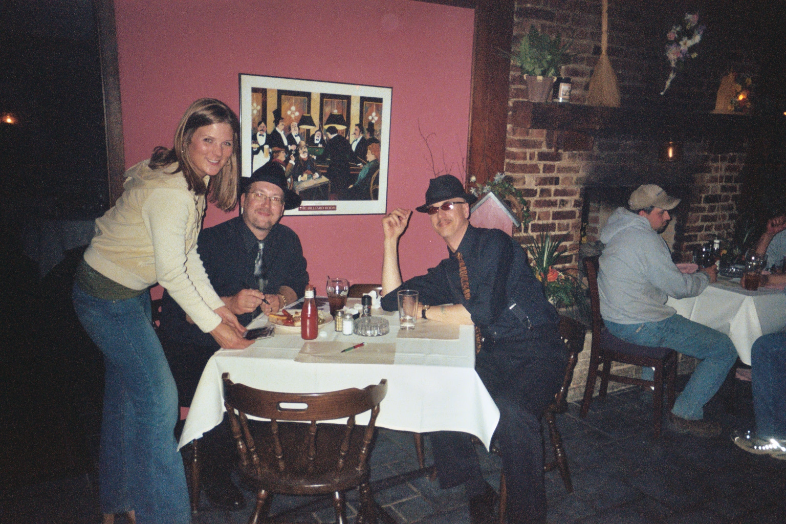 Young and beautiful love the Jazz Me Guys
Fan getting an autograph at The Rustic Tavern
