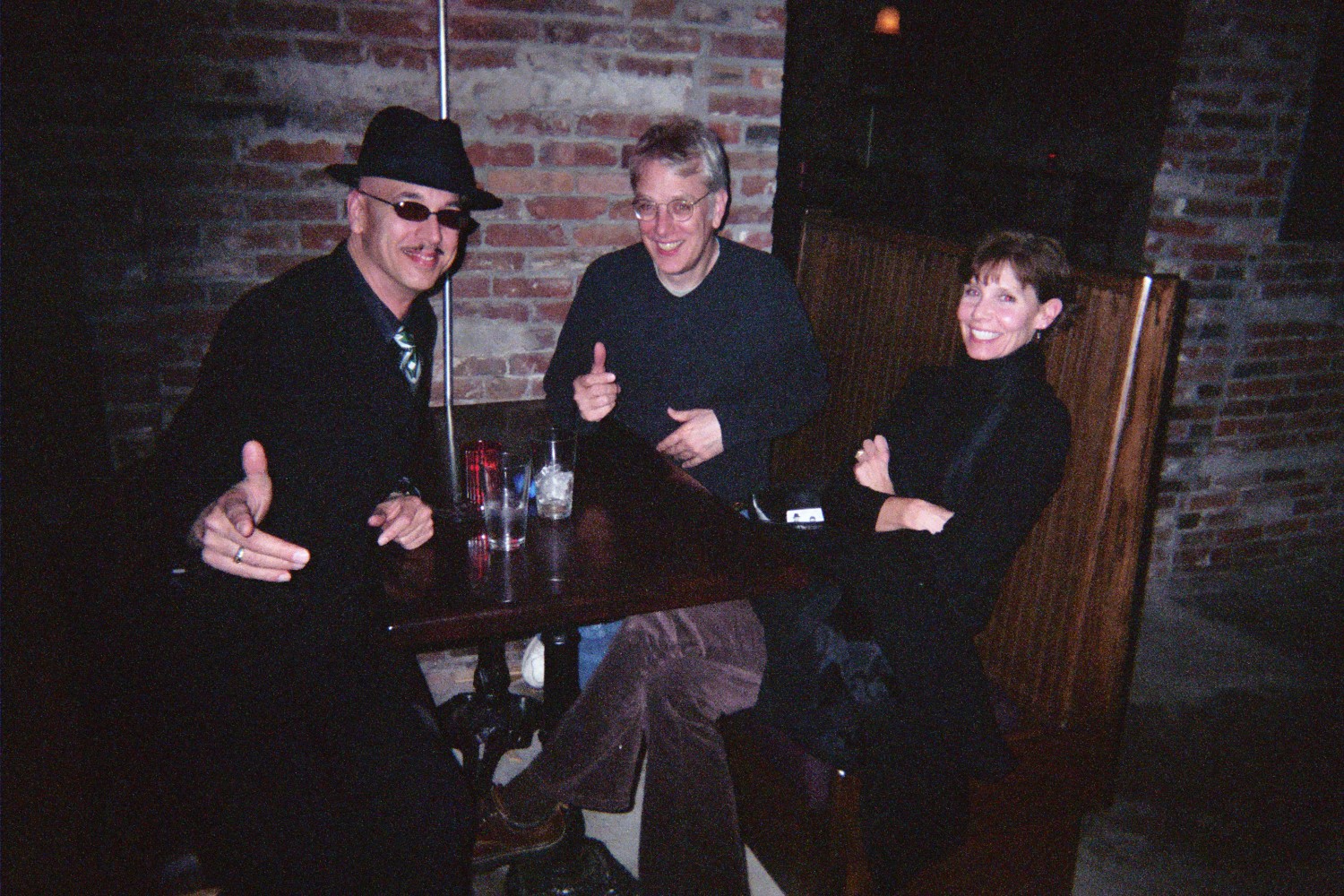 Mitch mugging with friends/performers Davis & Royer at the Quarter
Mitch and Steve were former band partners in the Cruisers.
