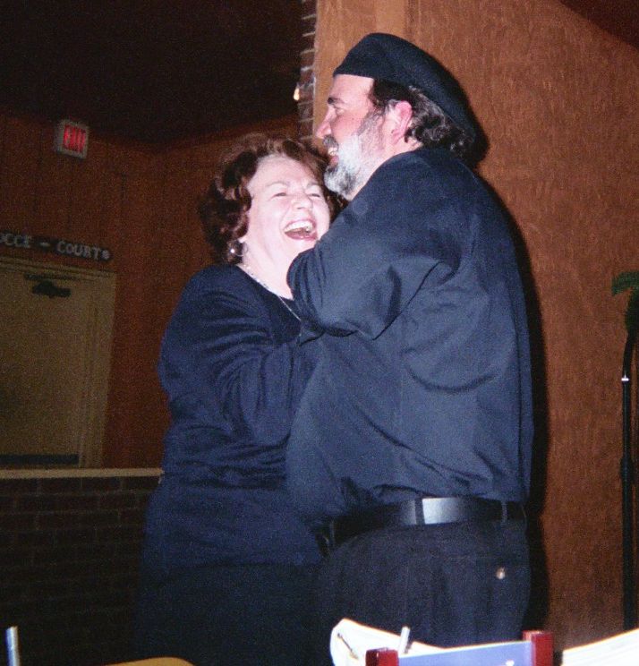 Arlene and son Kirk Wise Dancing at Scott's Mediterranean
