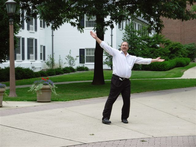 The Hills are Alive...with the Sound of Dougie!
Guitarist Doug Brenner clowning around at Penn State September 2007
