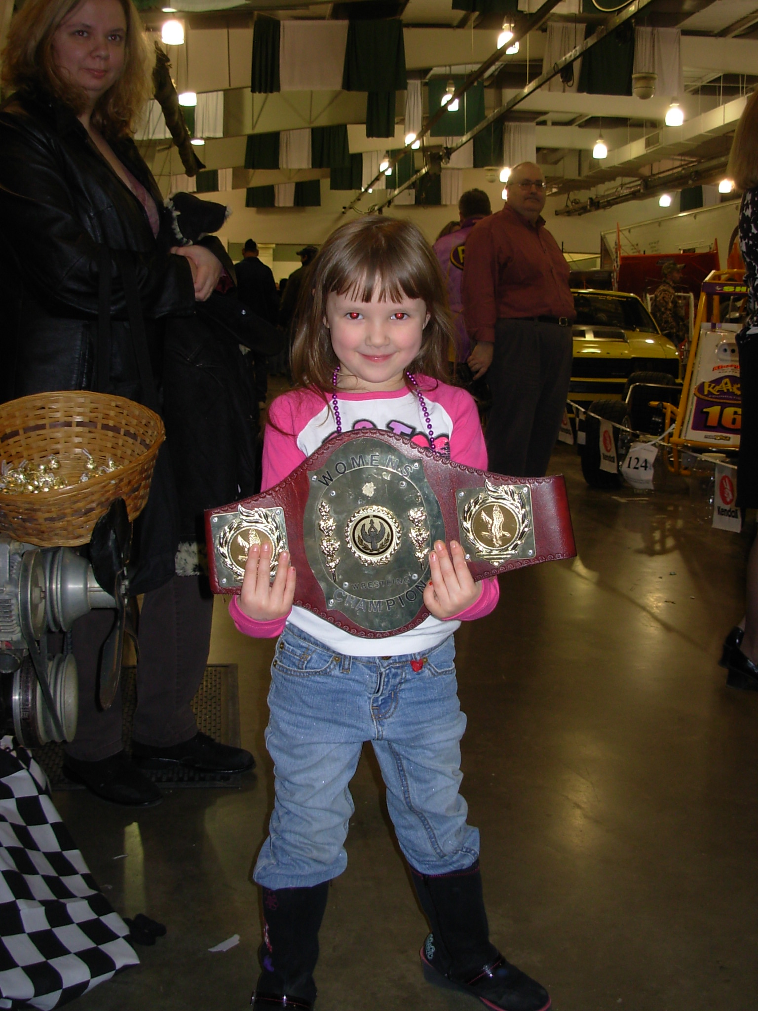 My aunt just won the belt!!!

