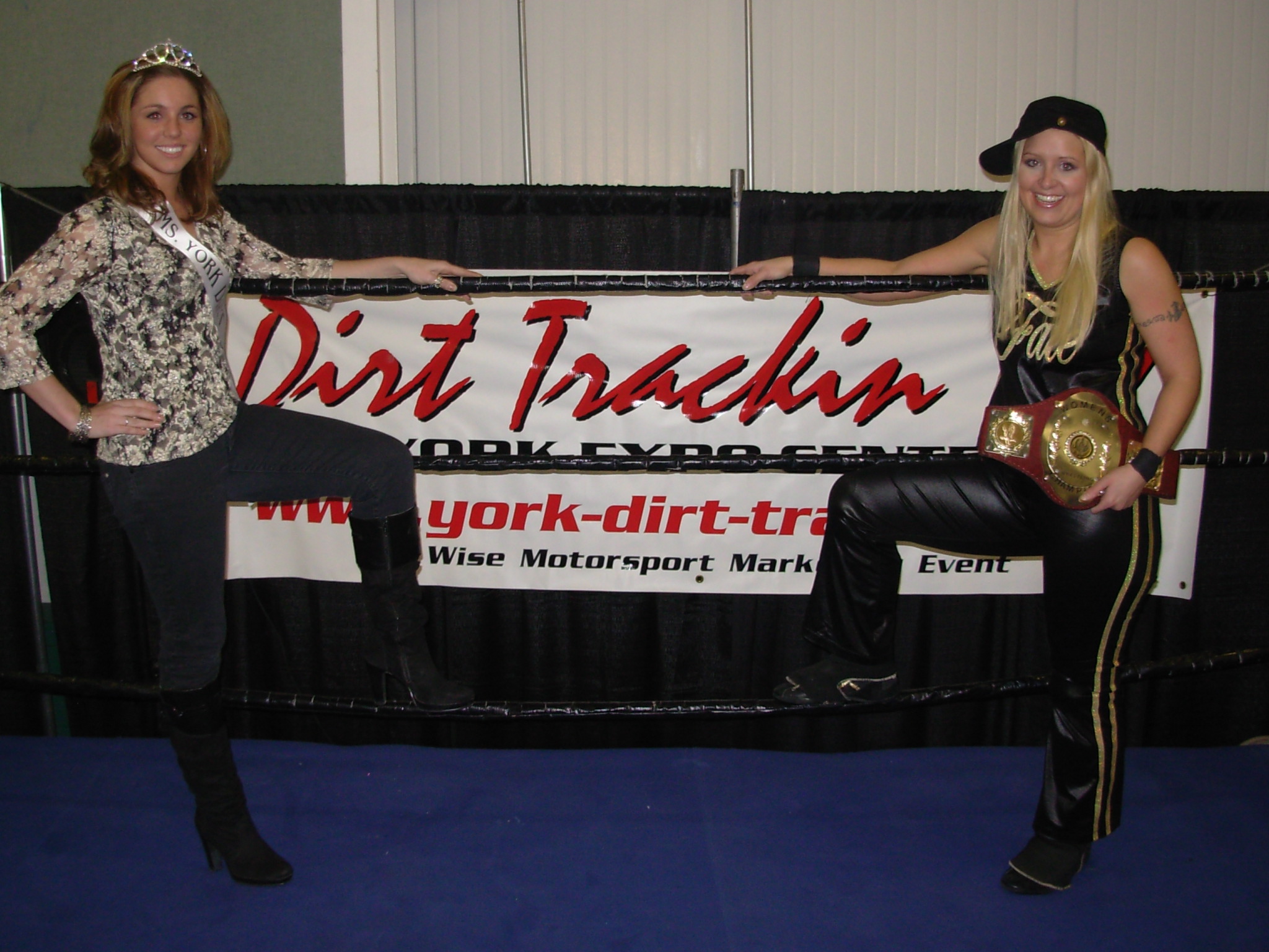 Loralynn & Fate  posinf for the photographers..
