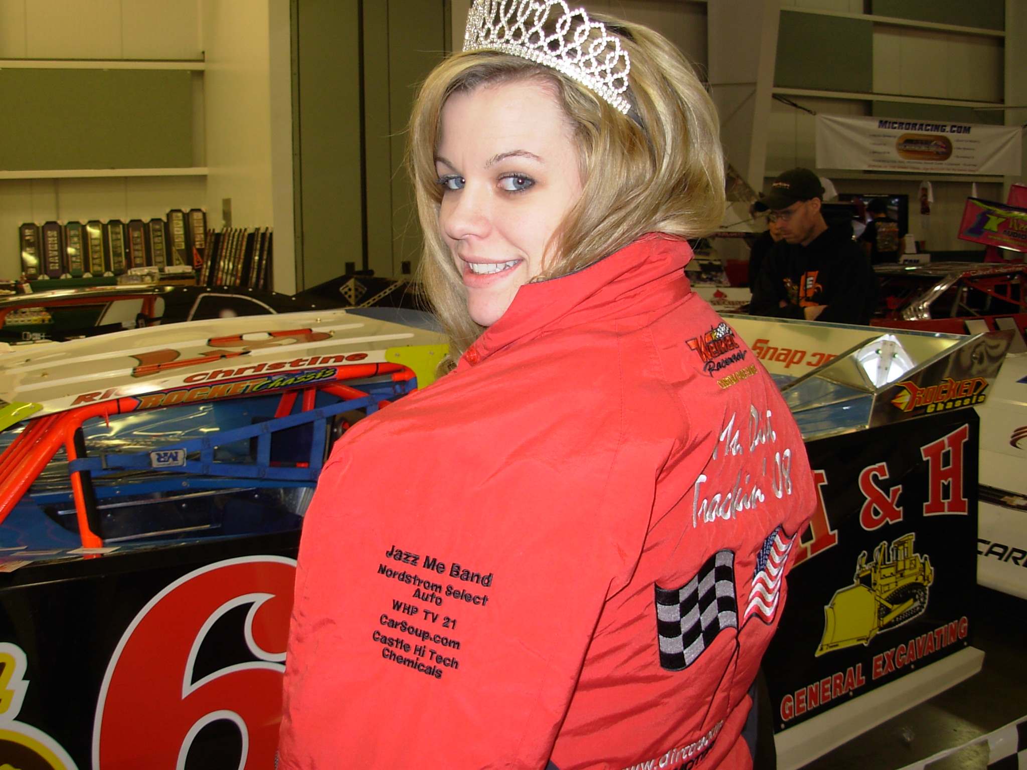 Ms. Dirt Trackin' showing off her Jacket
