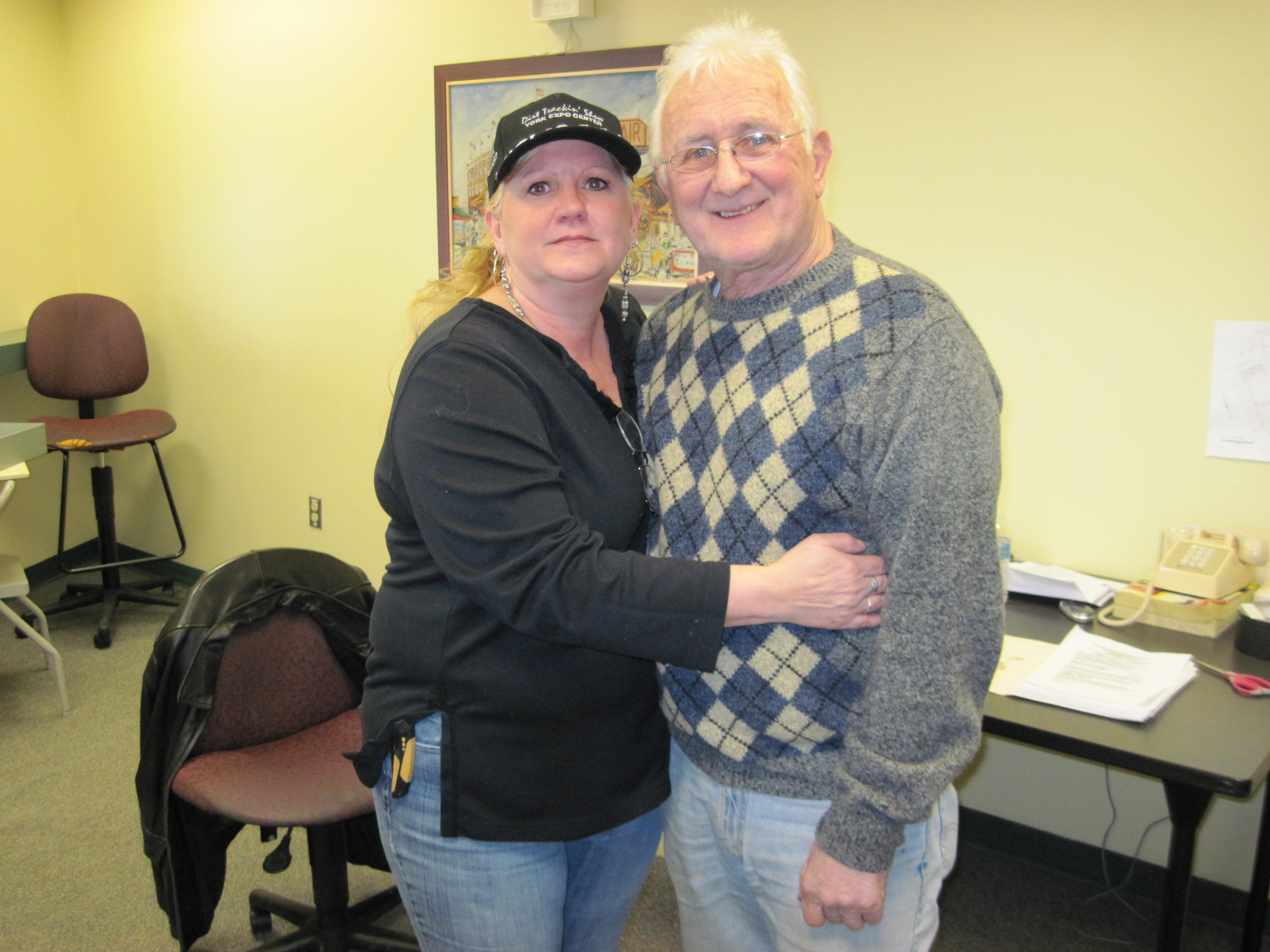 Deb and legend Smokey Snellbaker
