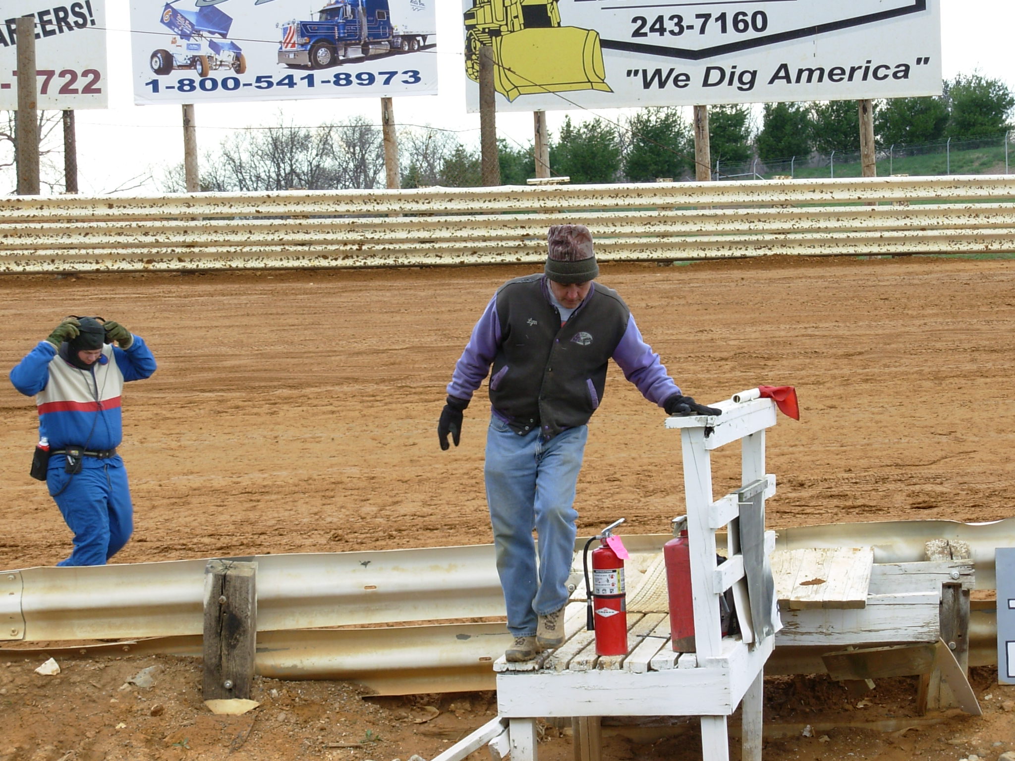 Lynn Schaeffer getting ready to do some filming at Lincoln...
