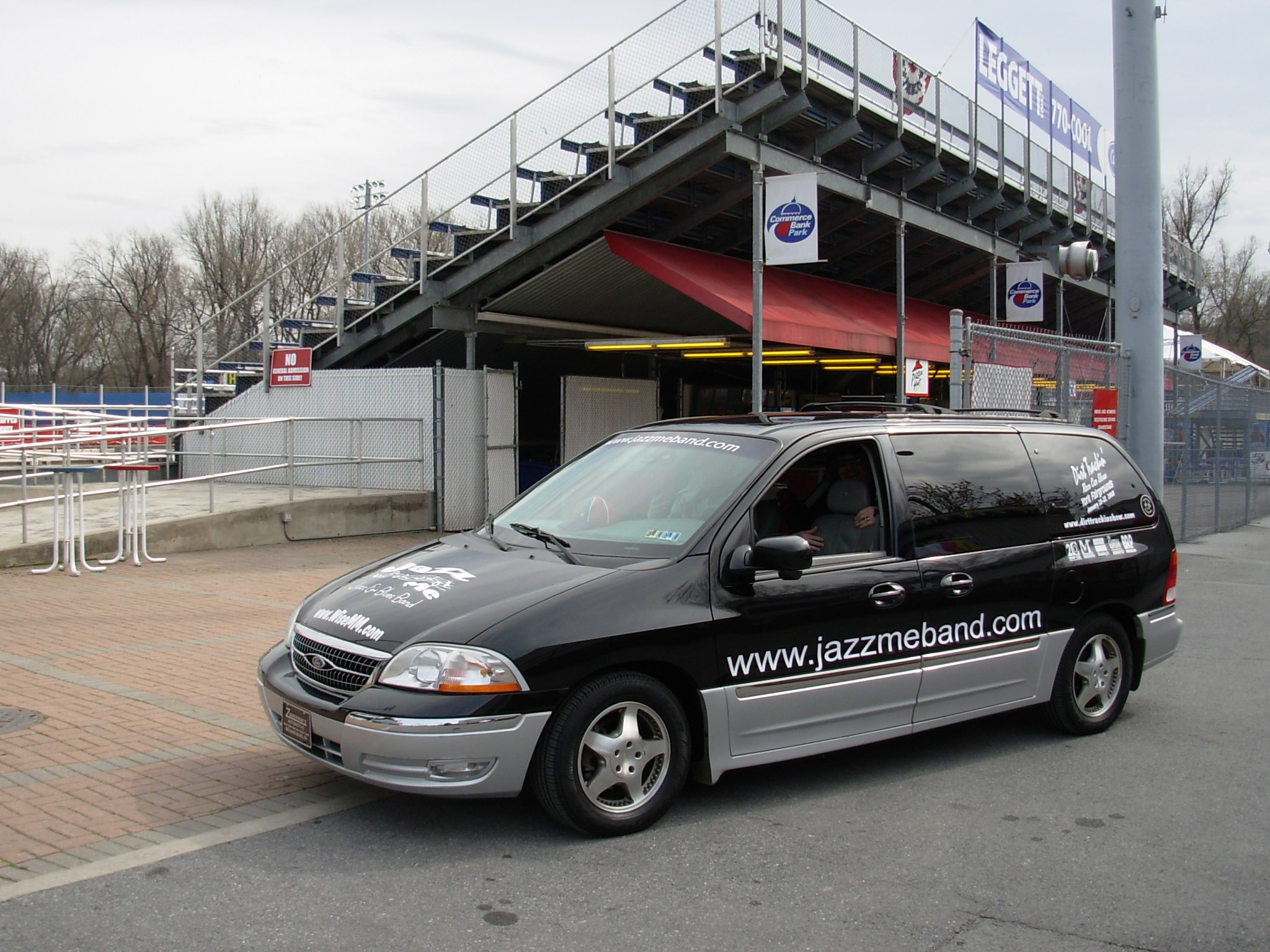 The Jazz Me Band arrives at The Harrisburg Senators Stadium
