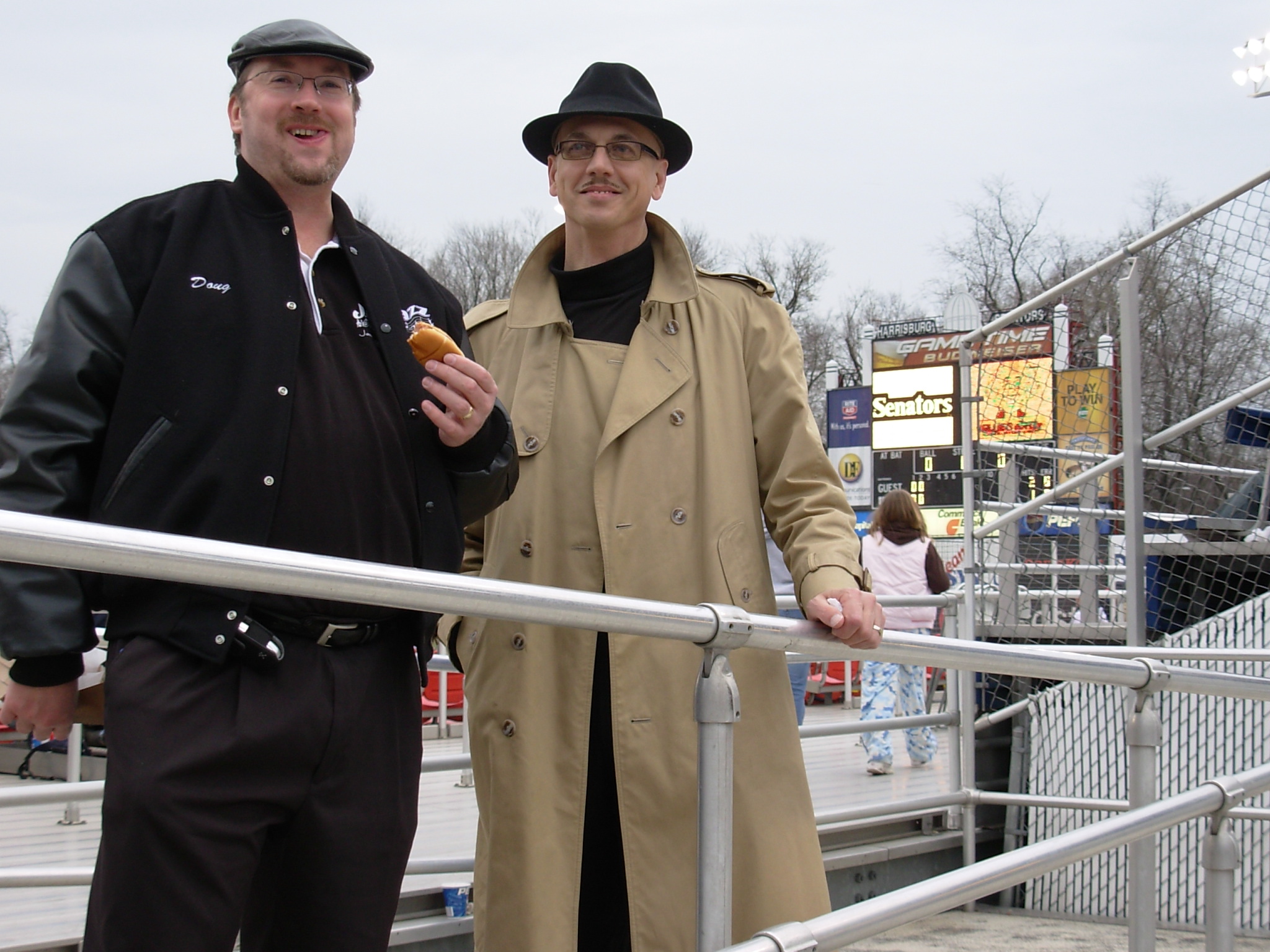 Doug & Mitch enjoying America's favorite past time...on City Island.
