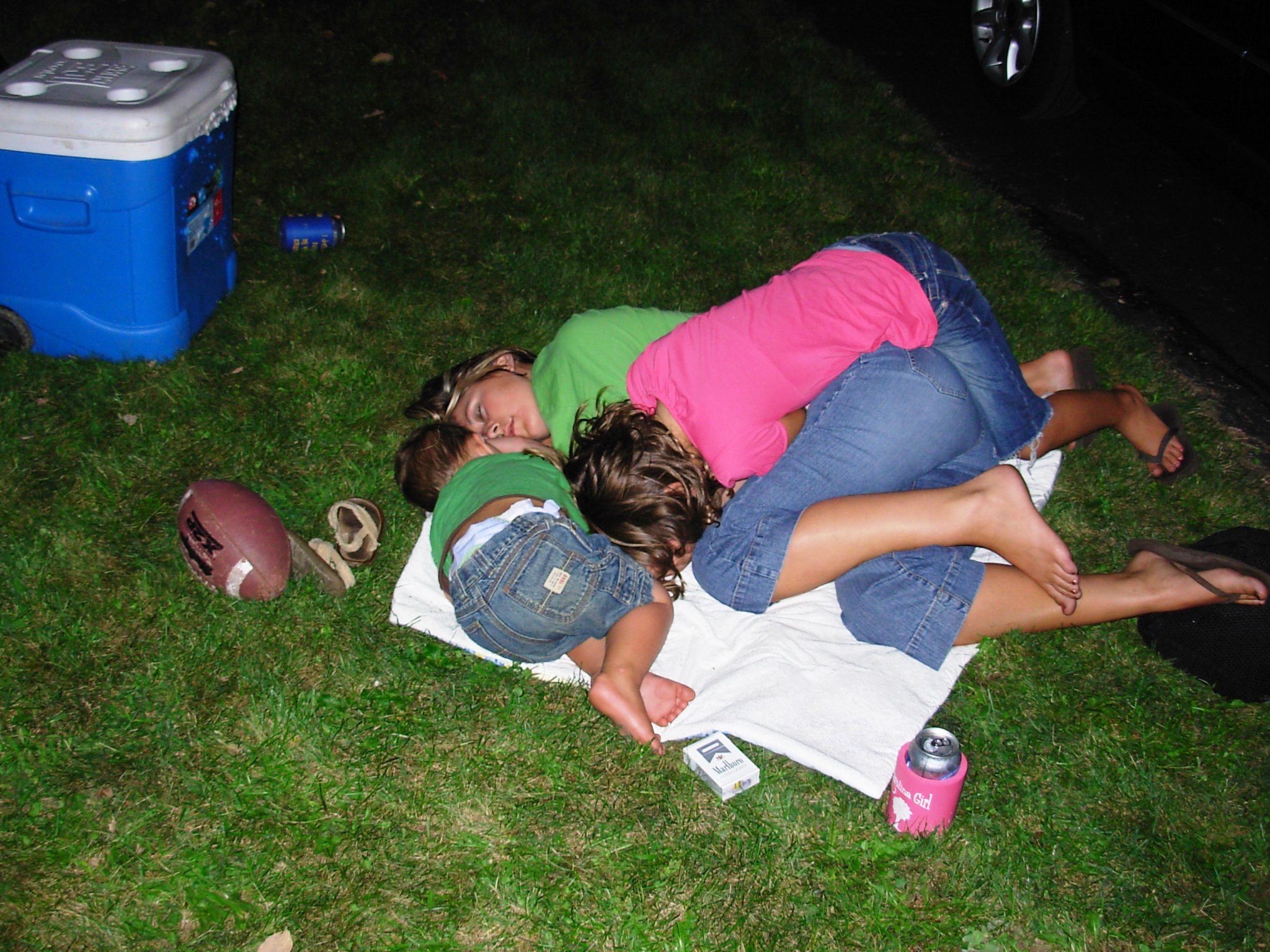 The end of Labor Day weekend...
great party at the Hall family residence.
