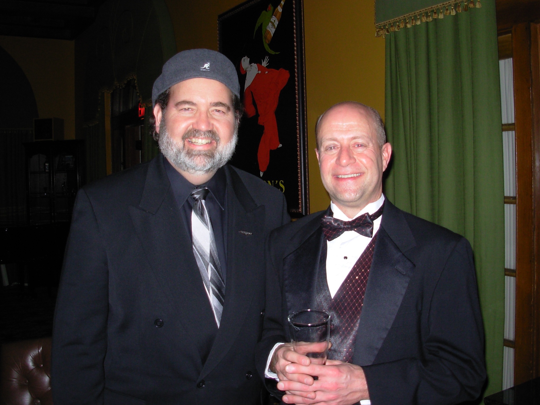 the Wise Guy with old pal, attorney Peter Bower at the Iberian Lounge
