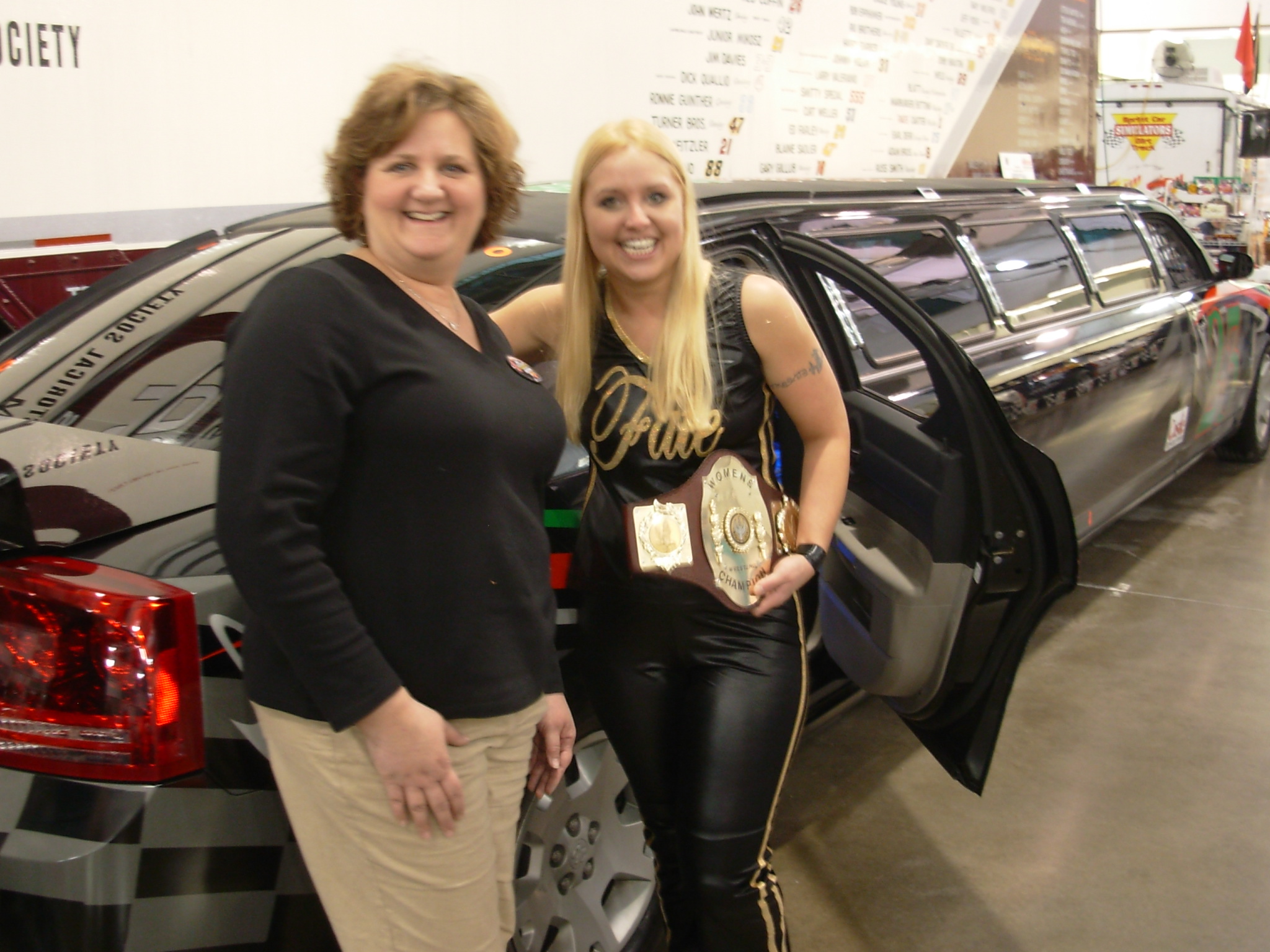 Fate meets Jolie of Harrisburg RACING LIMOS
