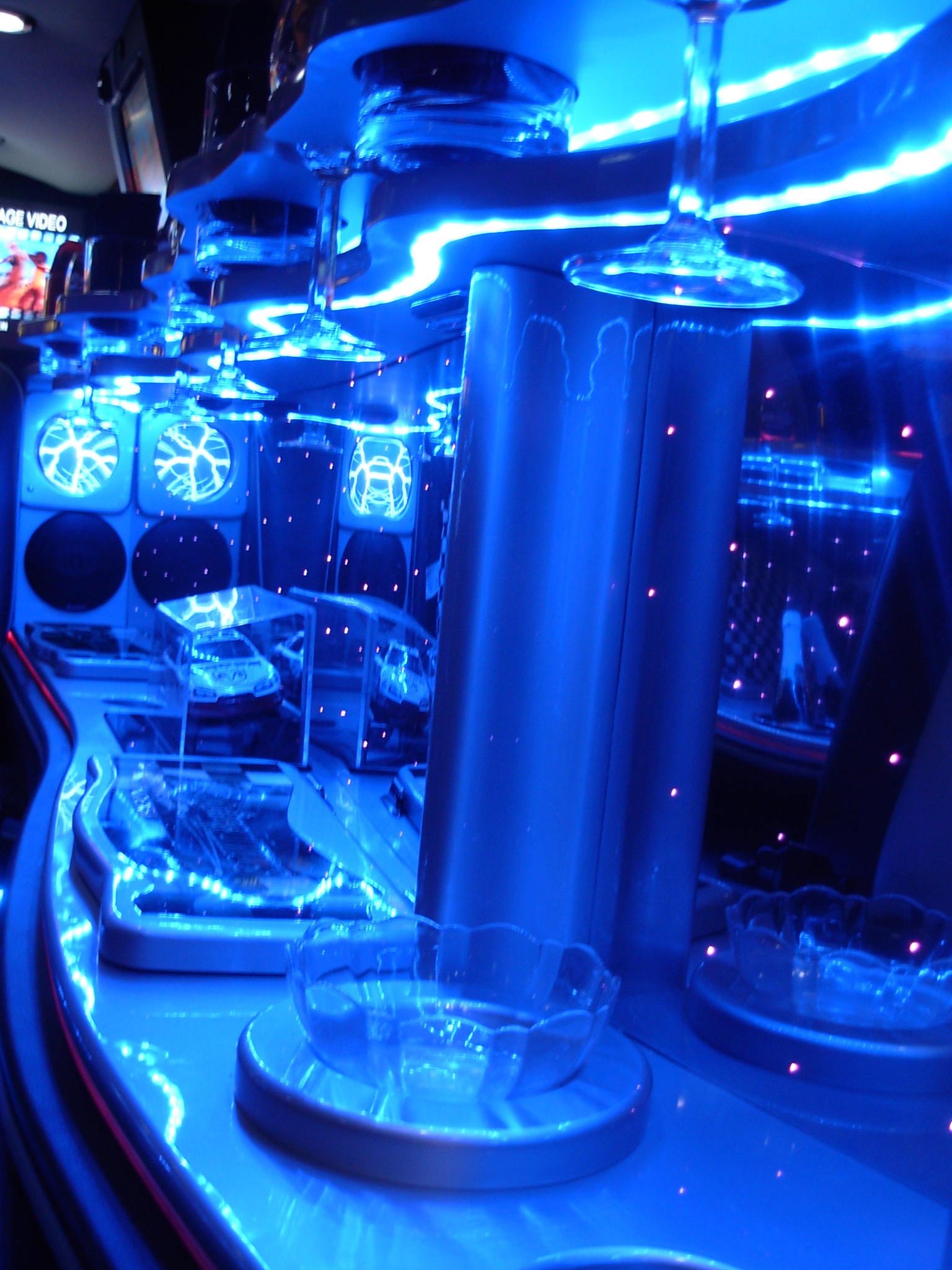Inside the NASCAR Limo...
