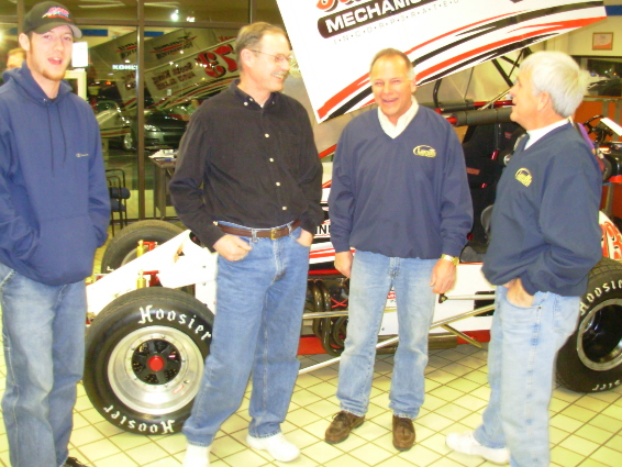 Jake & Johnny Murphy, John Krall, and Kenny Riland having a good chat...
