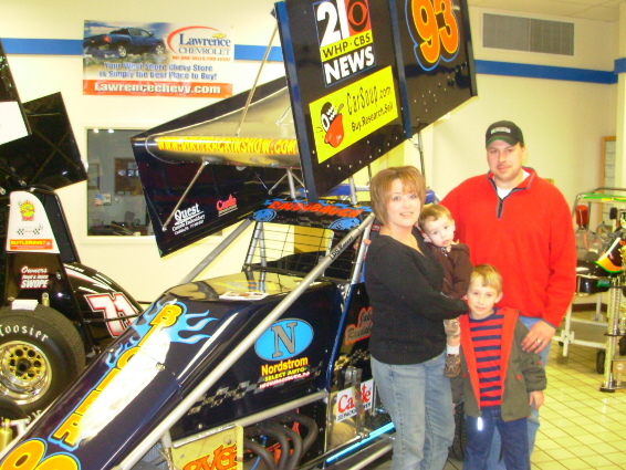 The Raudabaugh family at the Lawrence Chevrolet show...
