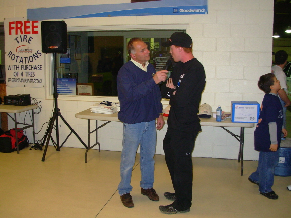 Many interviews held at the show...
