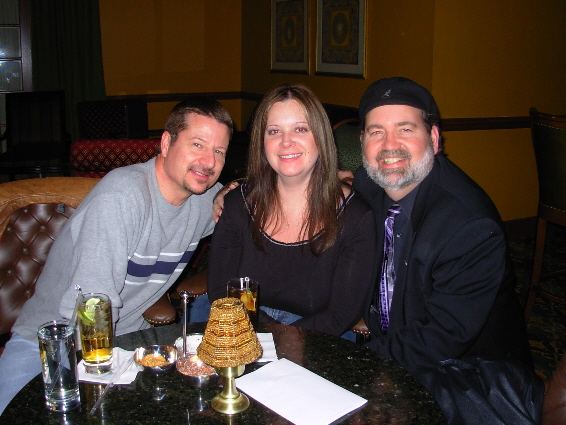 The Weists and the Wise Guy at the Iberian Lounge in the Hotel Hershey.
