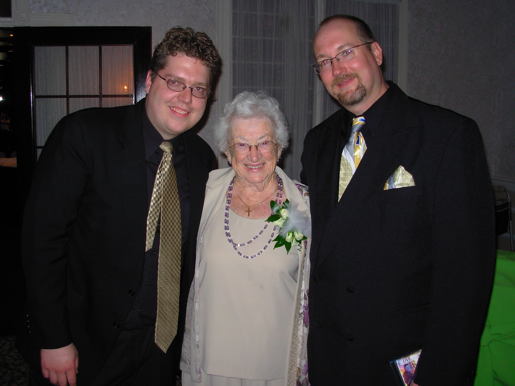 Grandma was the first dancer of the evening...
