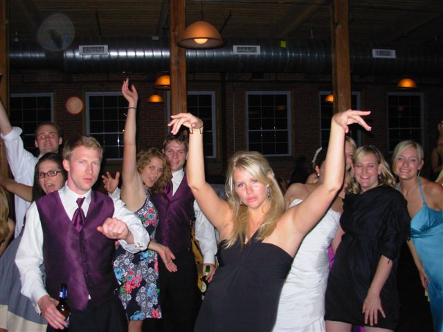Dancin' it up at the Ribbon Mill Reception
