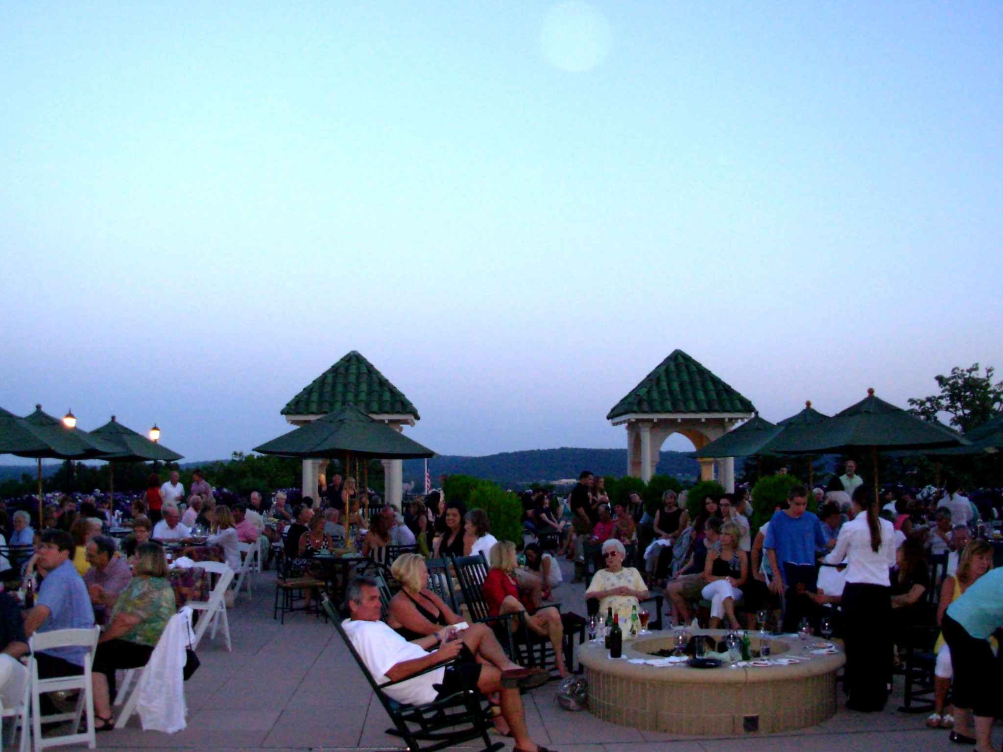 Croud on the Veranda
