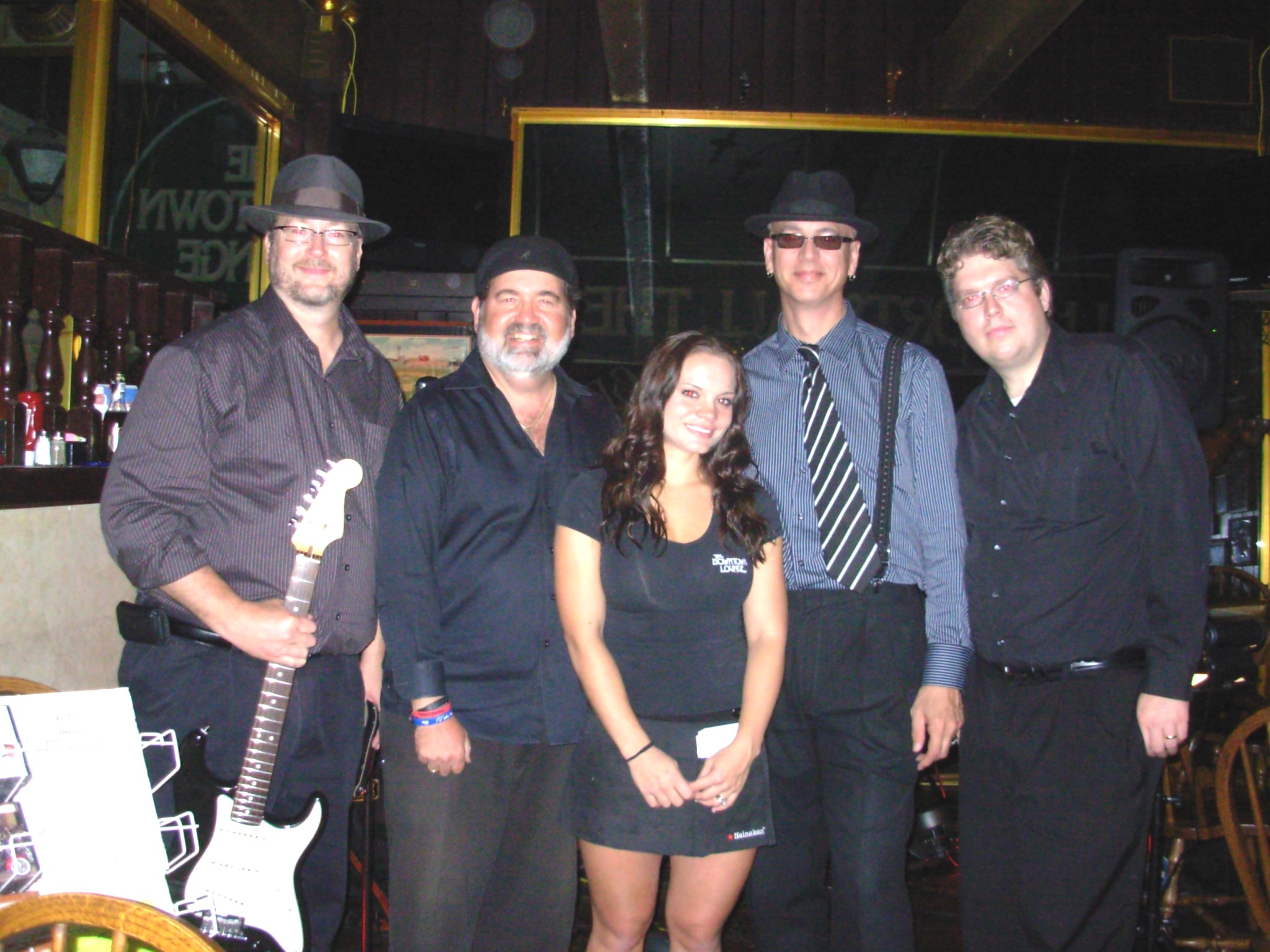 Band with bes known waitress at Down Town Lounge of Lebanon
