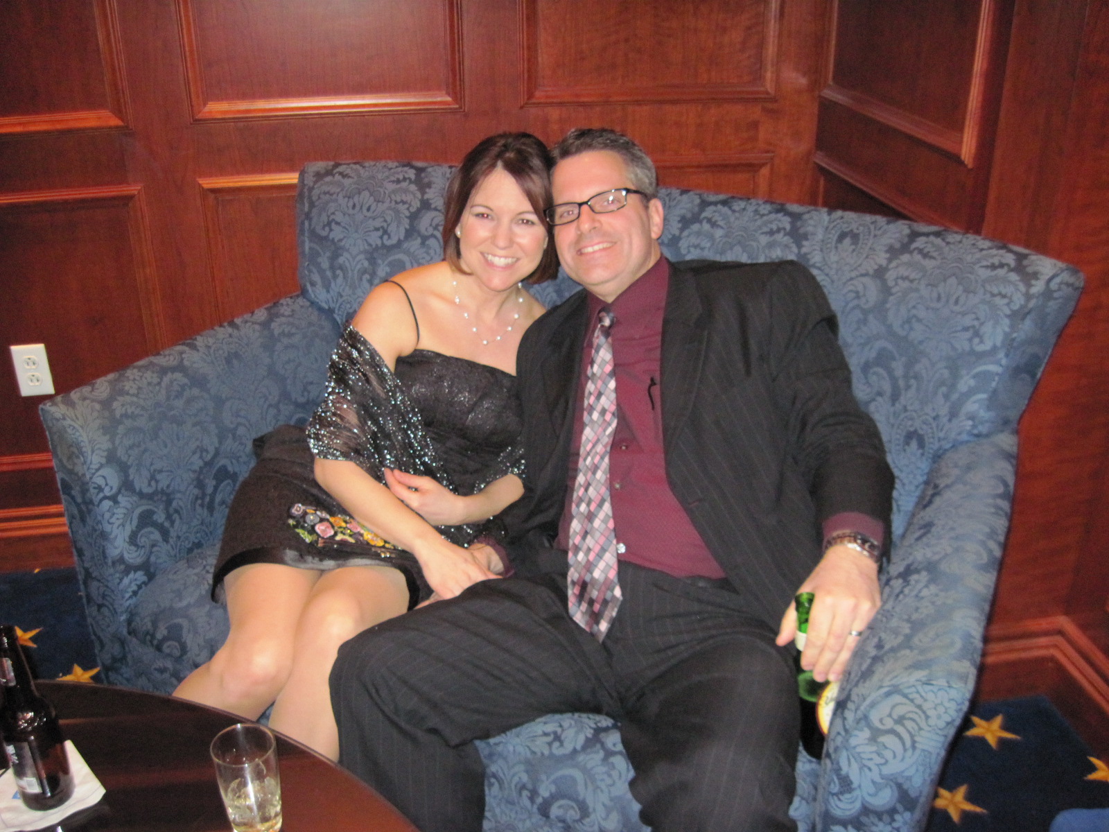 Mr & Mrs Schreiber relaxing at the Wyndham in Gettysburg
