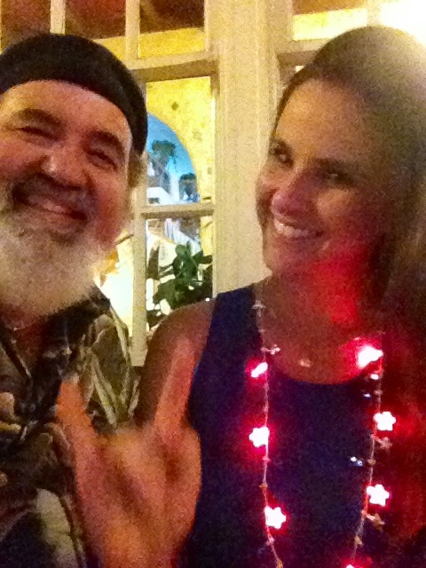 July 4th pretty lights and girl
