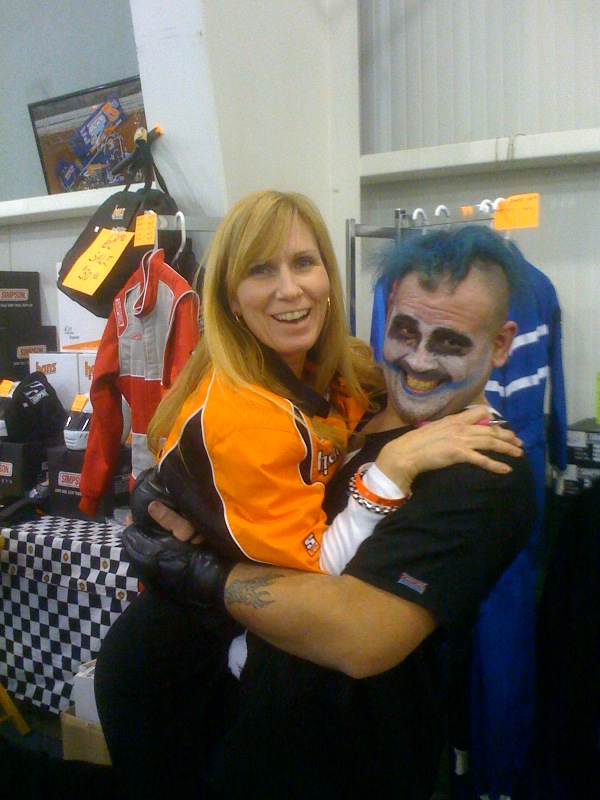 BRENDA WOLFE AND CRAZY WRESTLER
