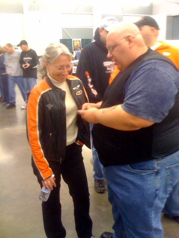 PEPKA AND A PRETTY HARLEY LADY
