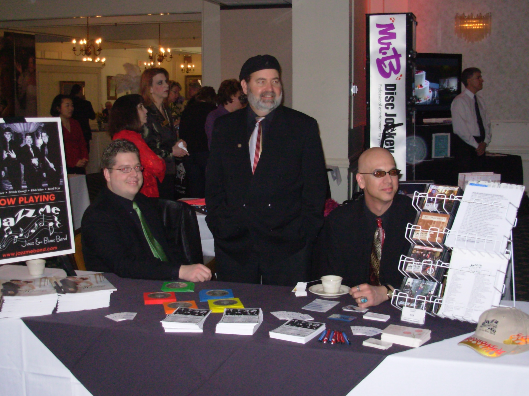 Meeting patrons at the Bridal Show
