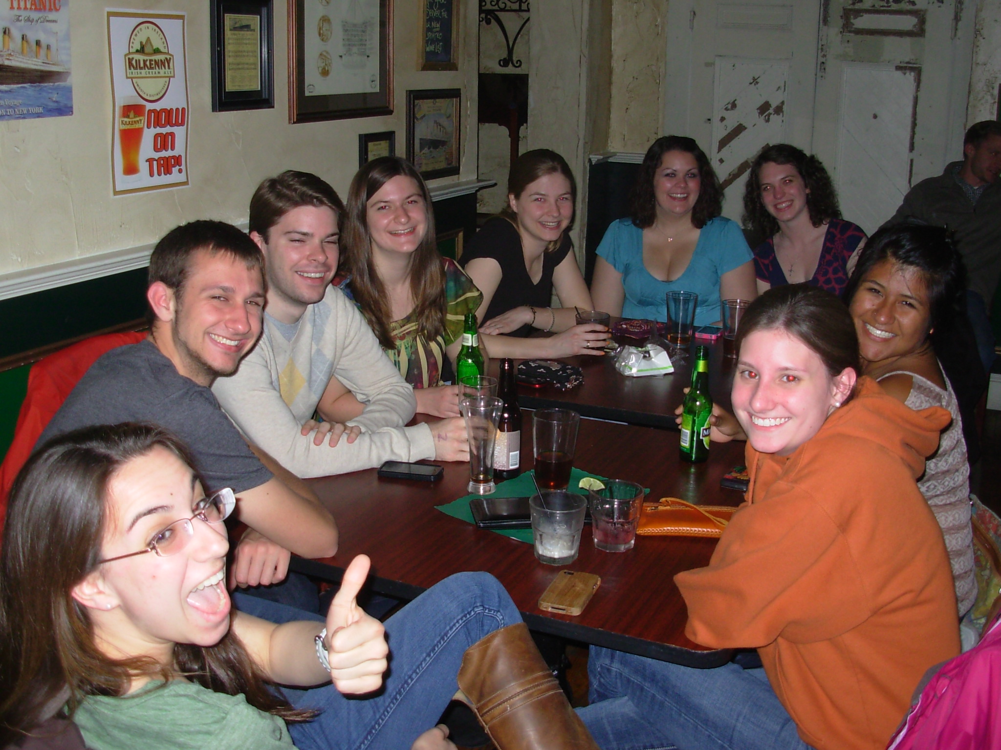College fans at Garry Owen
