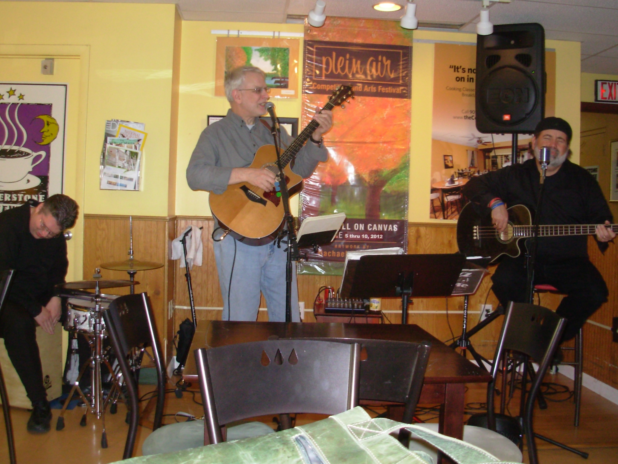 Steve, Kirk & Joe at Cornerstone Coffeehouse in Camp Hill
