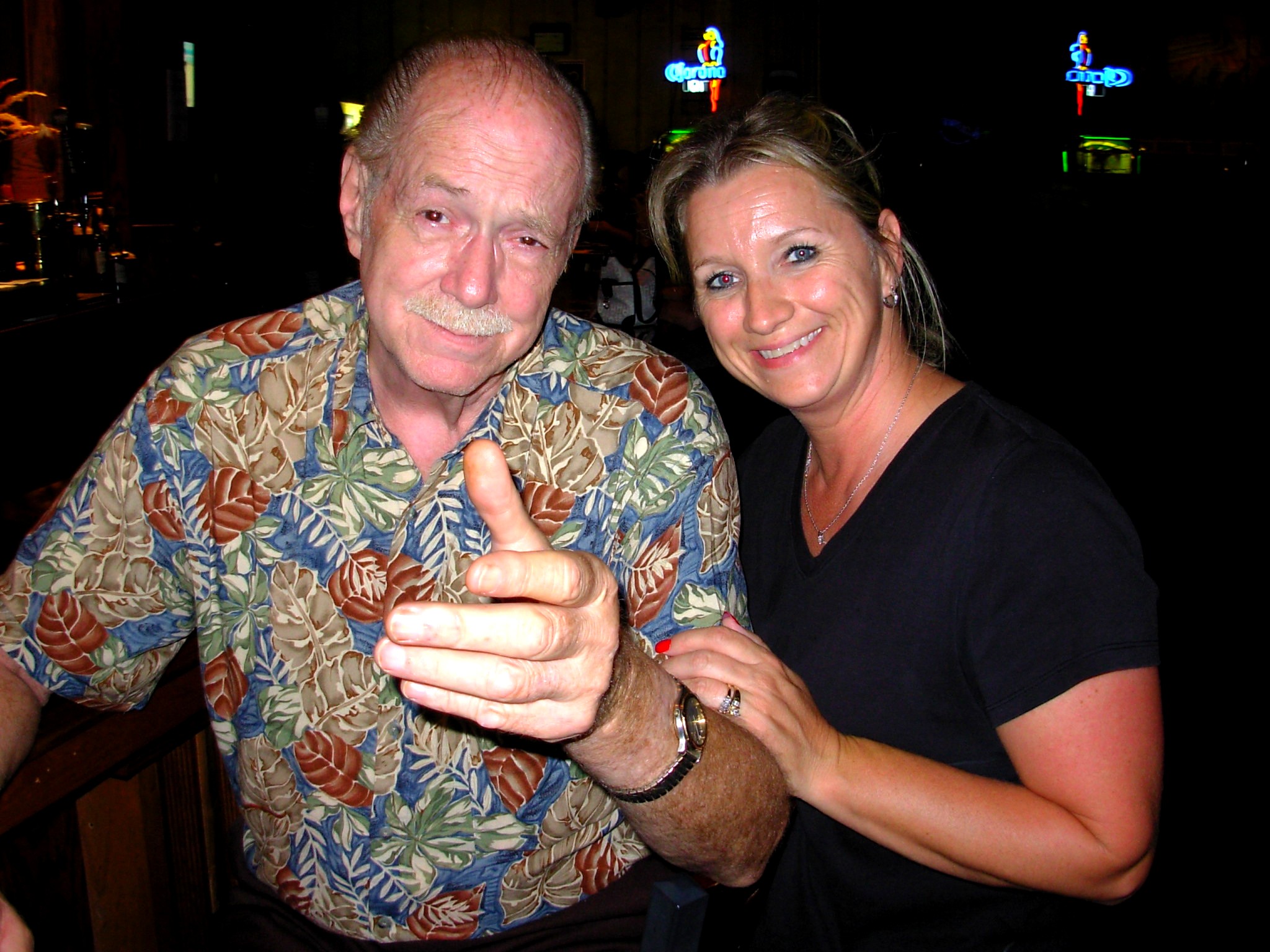 Actor Jim Goss and Crystal Tubbs at Scott's Olde Towne
