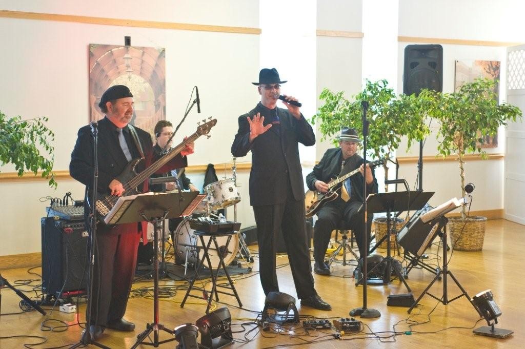 The Band playing at Kirk's alma matre Lebanon Valley College
