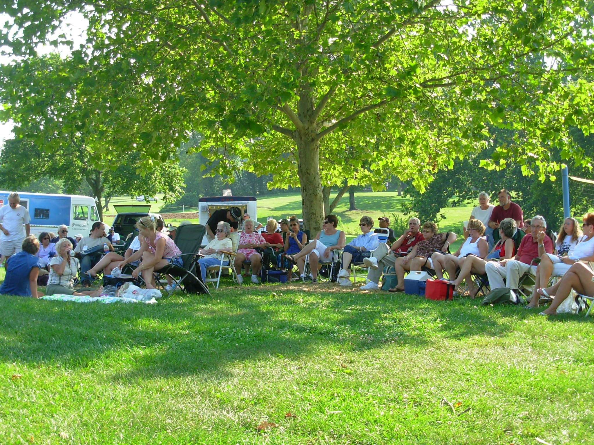 Nice crowd for Music in the Park

